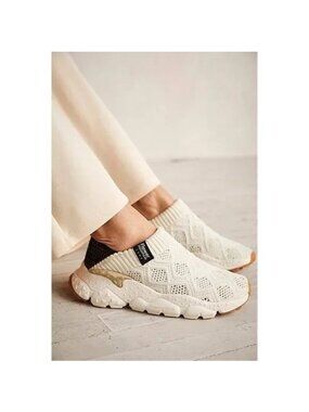 Flower Mountain X Free People Cora Slip-On Sneakers Off White Women's 9.5 EU 41